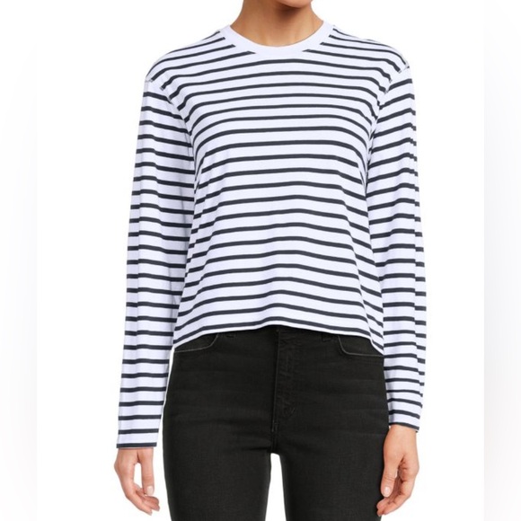 ATM Anthony Thomas Melillo Tops - ATM Striped Long Sleeve T-Shirt